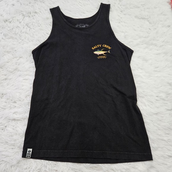 Salty Crew‎ x a. bachar Men's Black Graphic Tank Top. Size M - Picture 1 of 6